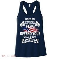 Does My American Flag Offend You Call 7-800 Leave Us Alone Women's Tank Top thumb 0