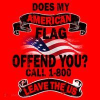 Does My American Flag Offend You Call 7-800 Leave Us Alone Santa Hat thumb 1
