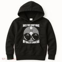 Does This Shirt Make My Balls Look Big Funny Bowling Kids Hoodie thumb 0