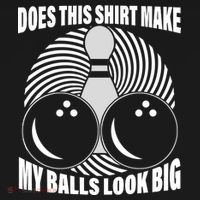 Does This Shirt Make My Balls Look Big Funny Bowling Tote Bag thumb 4