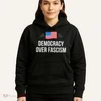 Democracy Over Fascism Hoodie thumb 5
