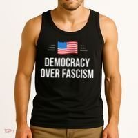 Democracy Over Fascism Tank Top thumb 3