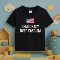 Democracy Over Fascism Toddler T-Shirt thumb 3