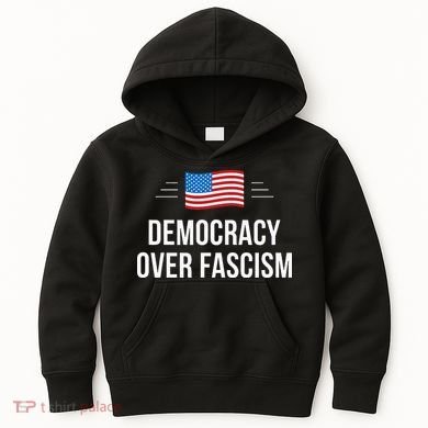 Democracy Over Fascism Kids Hoodie