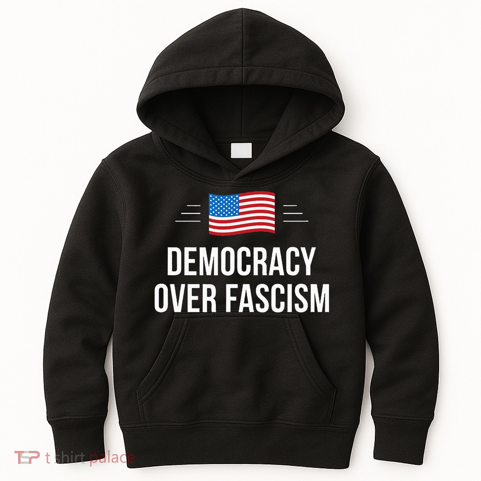 Democracy Over Fascism Kids Hoodie