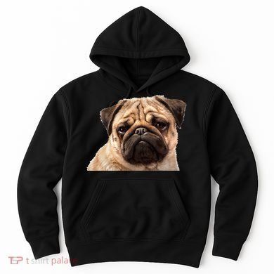 Dog - Close-Up of Pug Face Hoodie