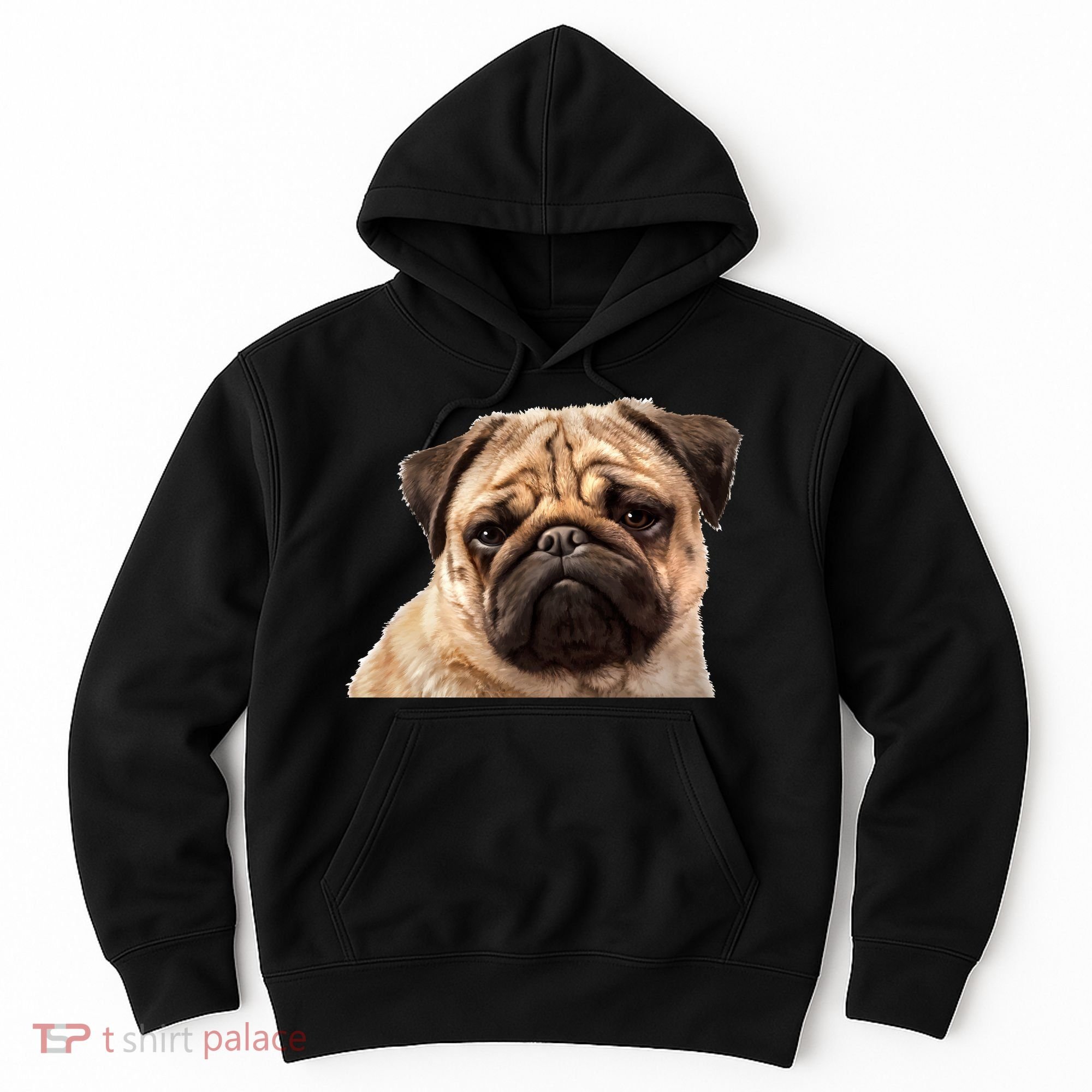 Dog - Close-Up of Pug Face Hoodie