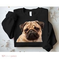Dog - Close-Up of Pug Face Sweatshirt thumb 2