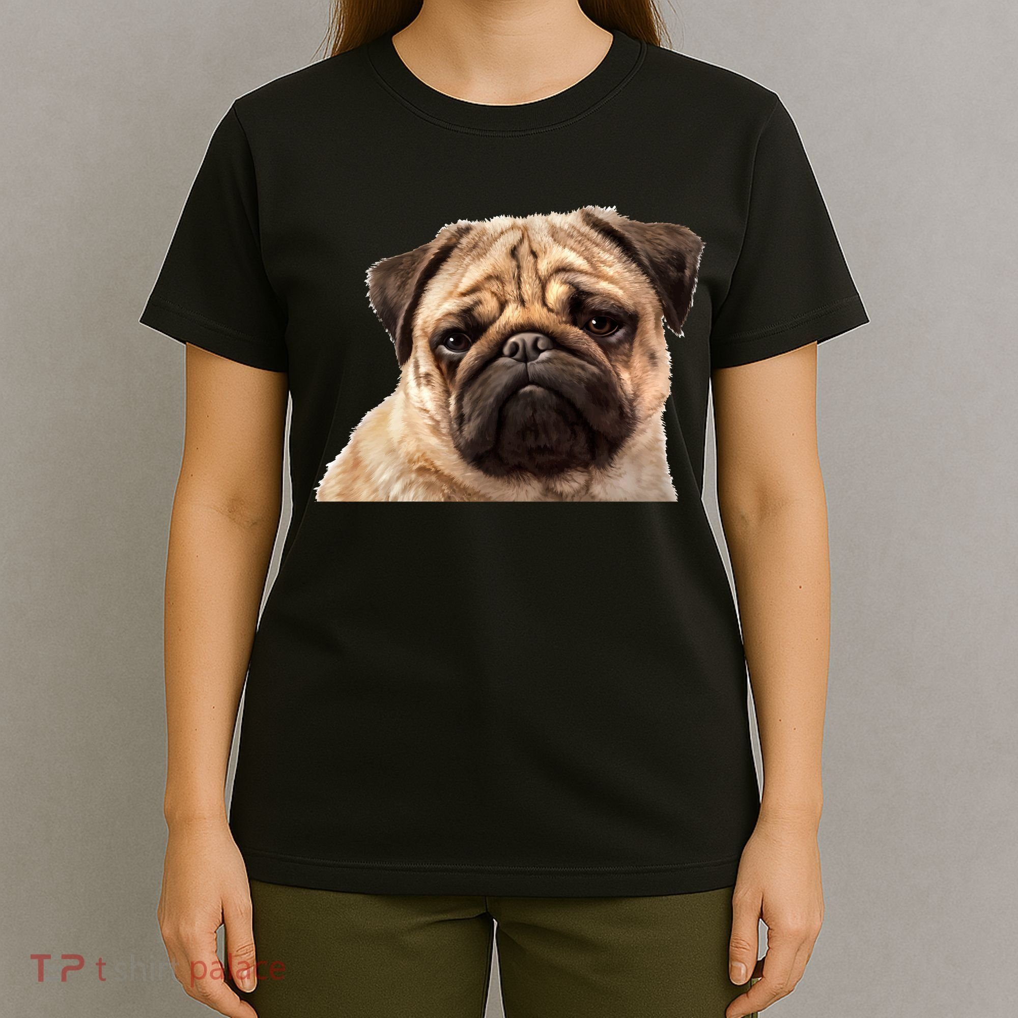 Dog - Close-Up of Pug Face T-Shirt