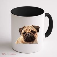 Dog - Close-Up of Pug Face Coffee Mug thumb 1