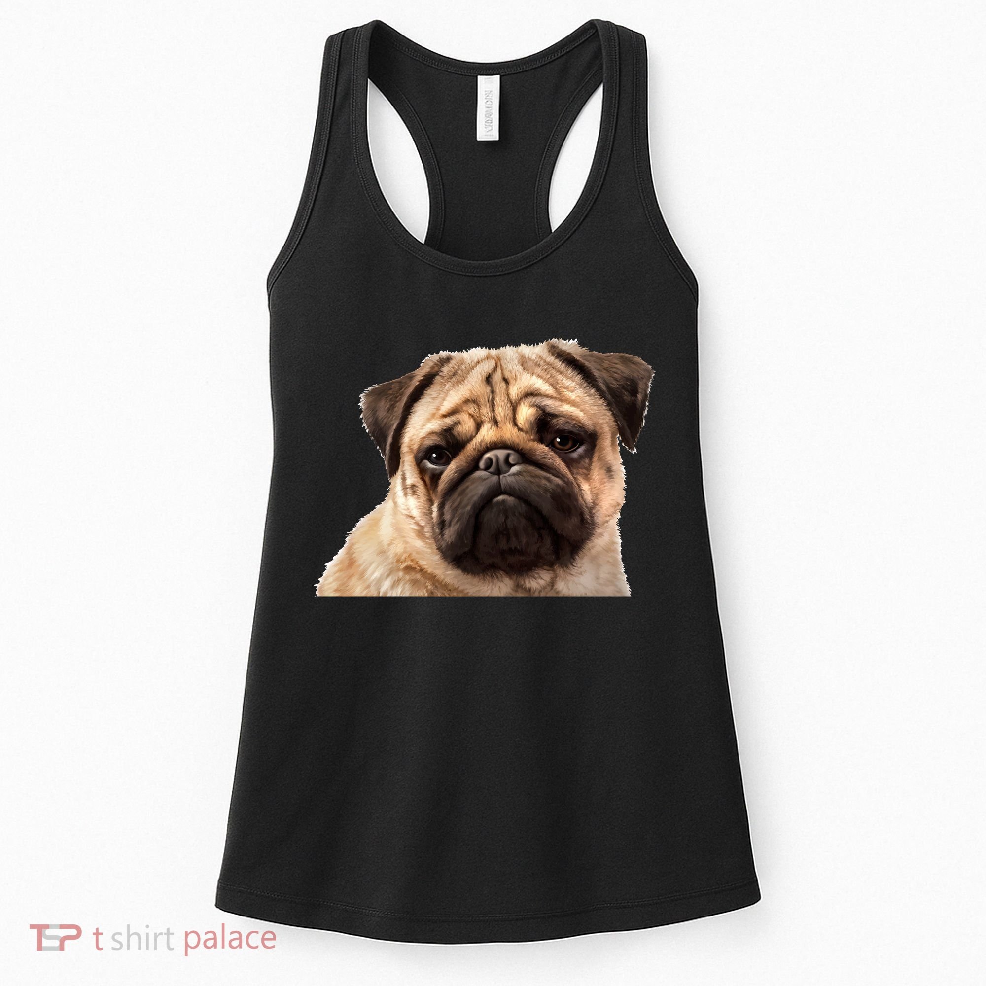 Dog - Close-Up of Pug Face Women's Tank Top