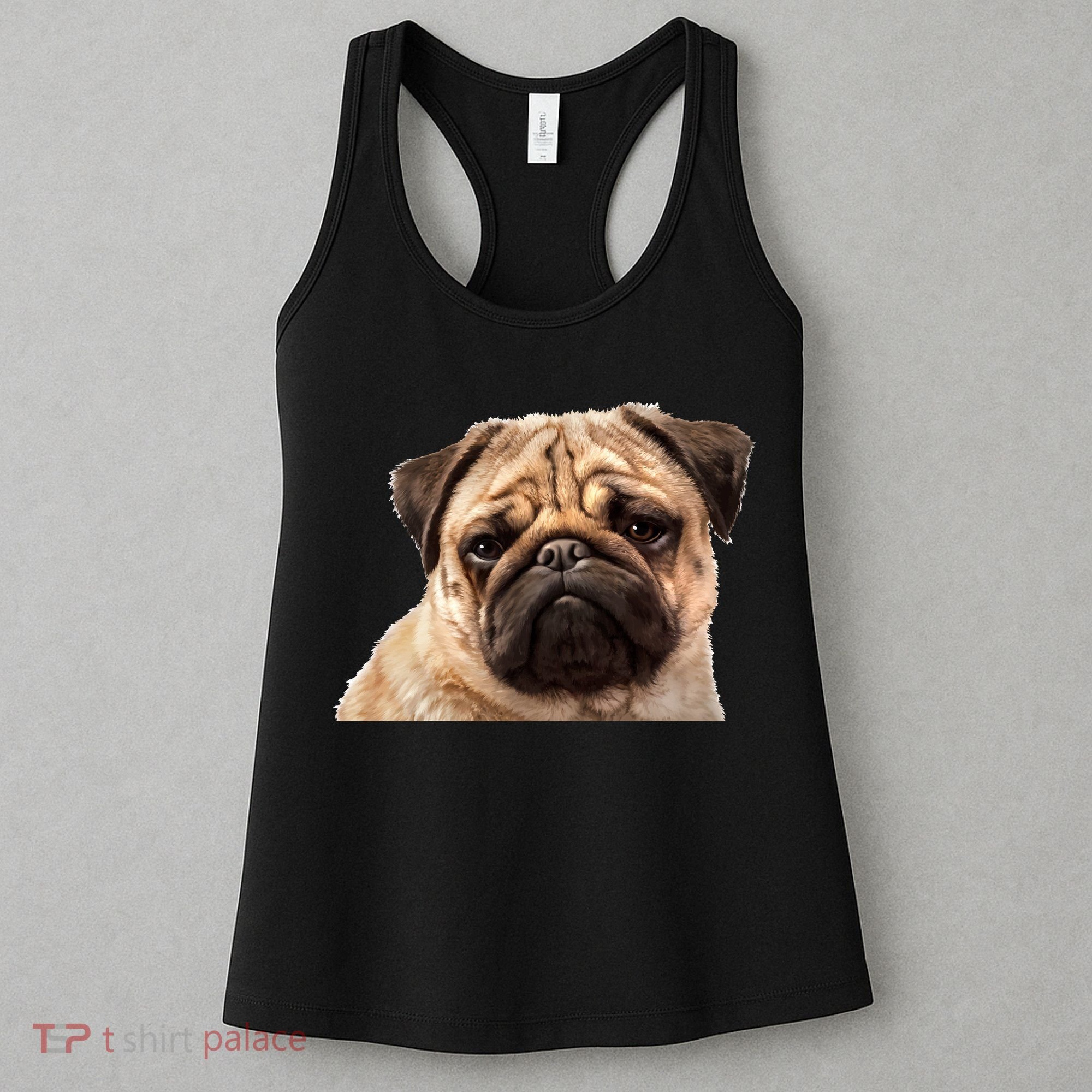 Dog - Close-Up of Pug Face Women's Tank Top