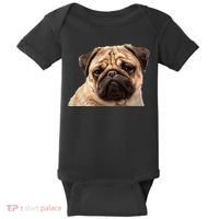Dog - Close-Up of Pug Face Baby Bodysuit thumb 0