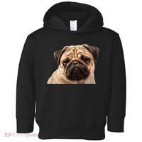 Dog - Close-Up of Pug Face Toddler Hoodie thumb 0