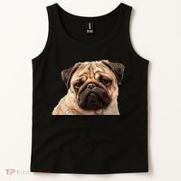 Dog - Close-Up of Pug Face Tank Top thumb 2