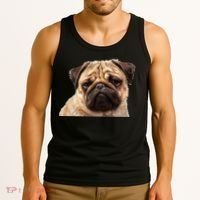 Dog - Close-Up of Pug Face Tank Top thumb 3