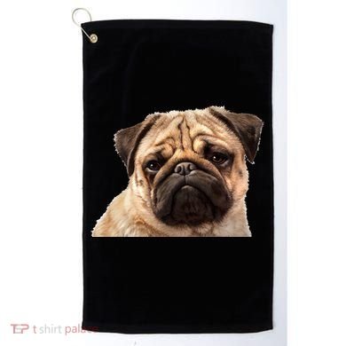 Dog - Close-Up of Pug Face Golf Towel