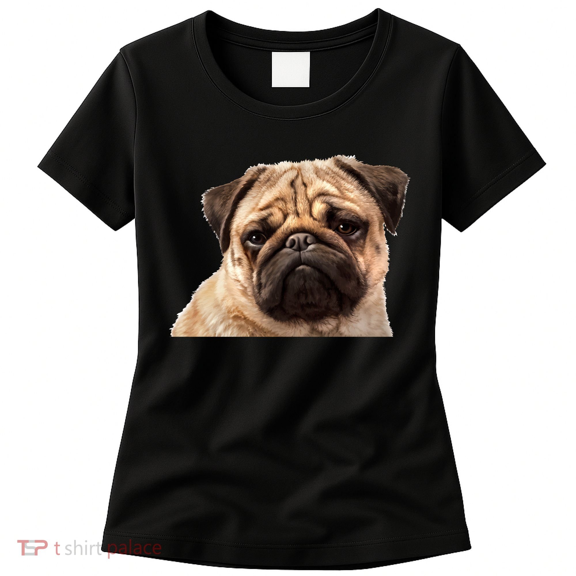 Dog - Close-Up of Pug Face Women's T-Shirt