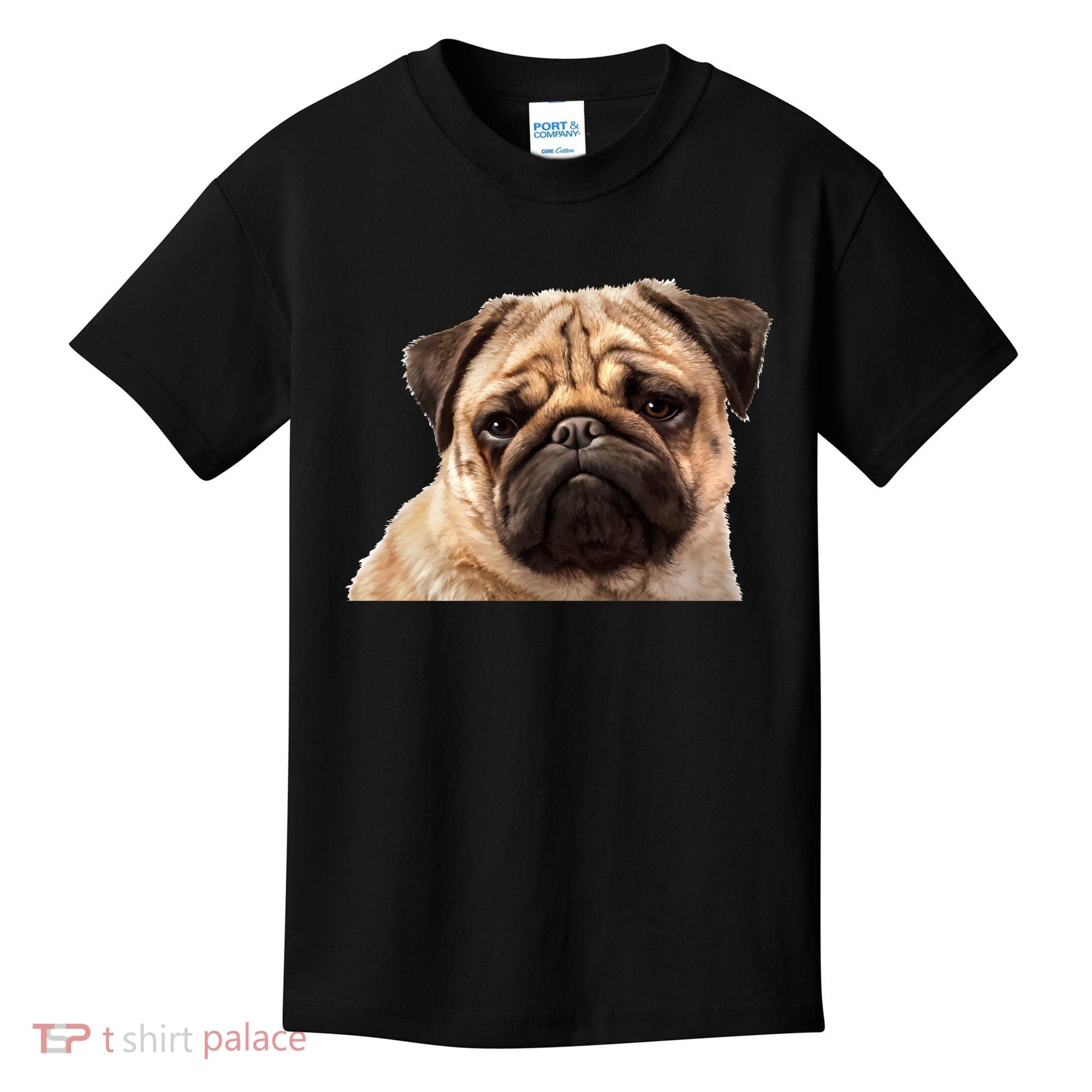 Dog - Close-Up of Pug Face Kids T-Shirt