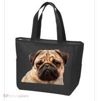 Dog - Close-Up of Pug Face Tote Bag thumb 3