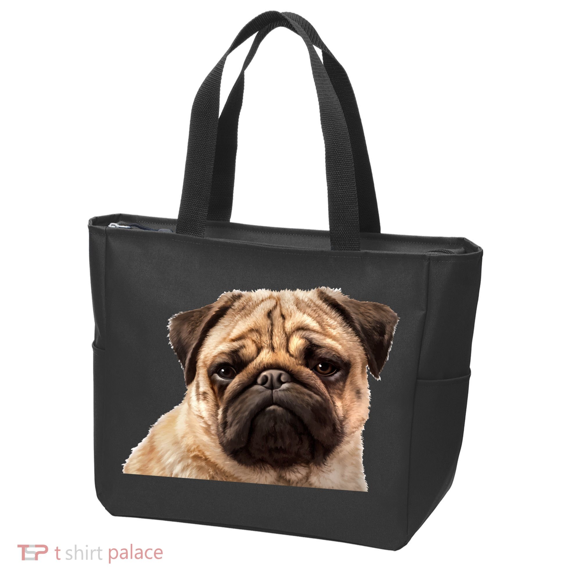 Dog - Close-Up of Pug Face Tote Bag