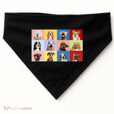Dog Collage USA-Made Doggie Bandana