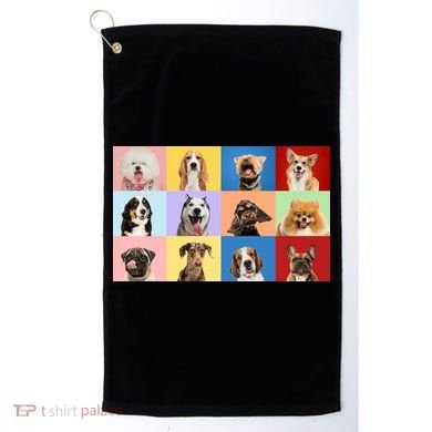 Dog Collage Golf Towel