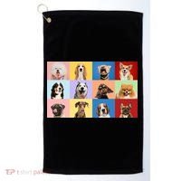 Dog Collage Golf Towel thumb 0