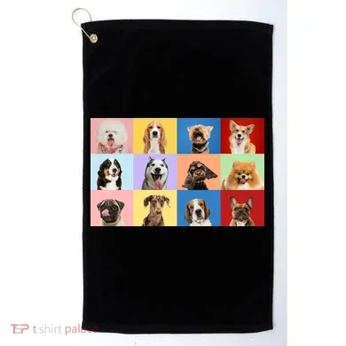 Dog Collage Golf Towel