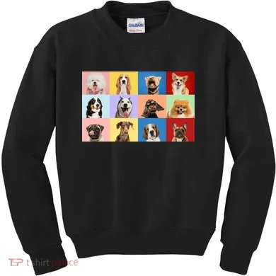 Dog Collage Kids Sweatshirt