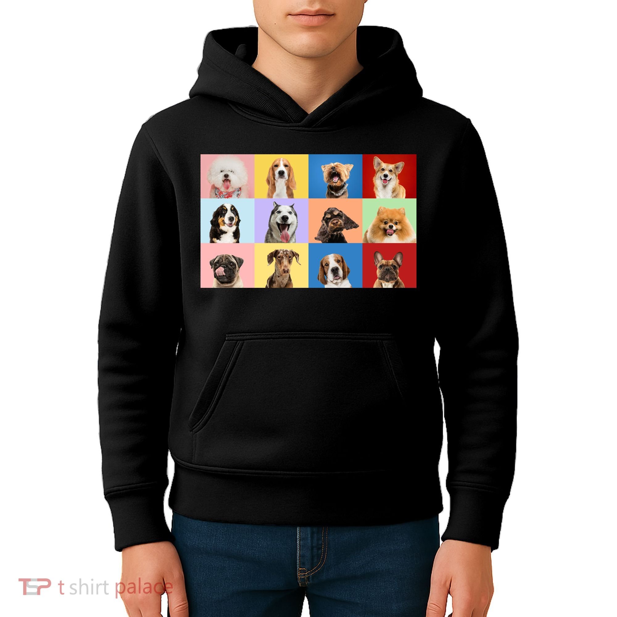 Dog Collage Kids Hoodie