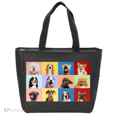 Dog Collage Tote Bag