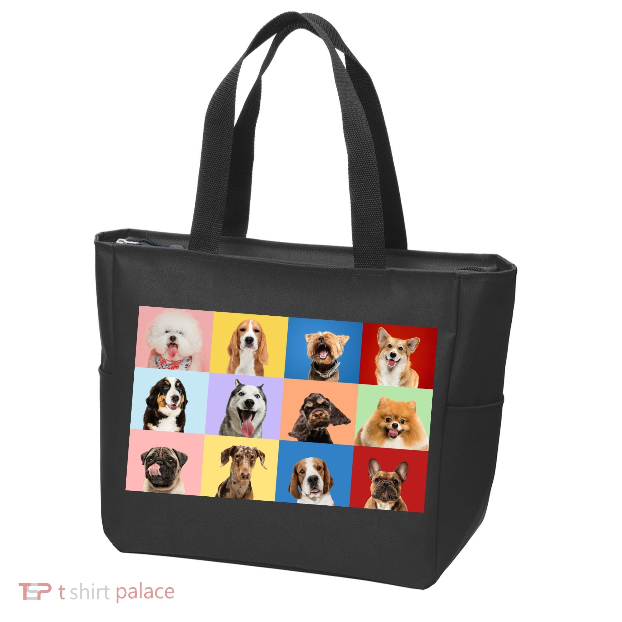 Dog Collage Tote Bag