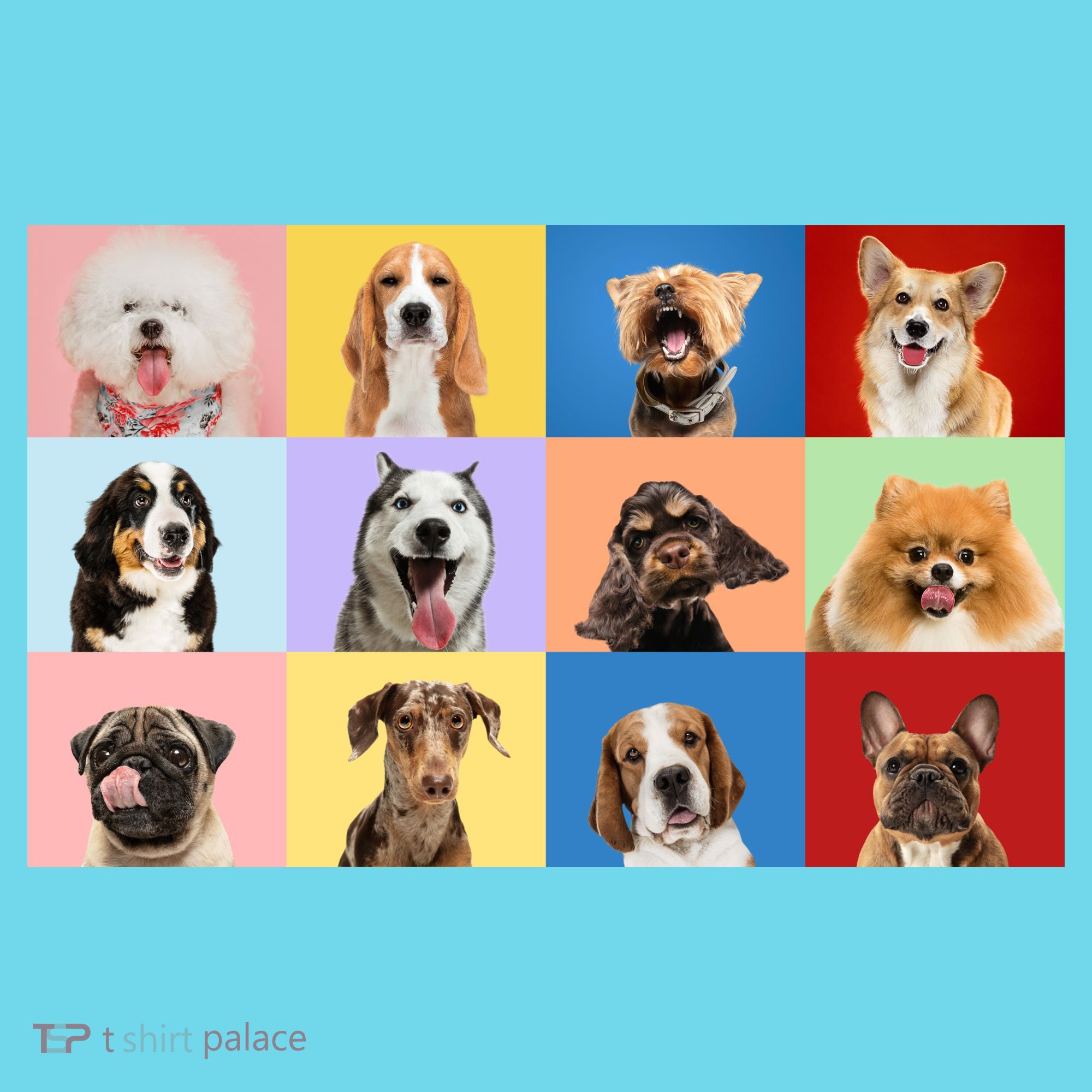 Dog Collage Kids Long Sleeve Shirt