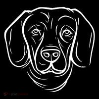 Dog Face Outlined Sweatshirt thumb 3