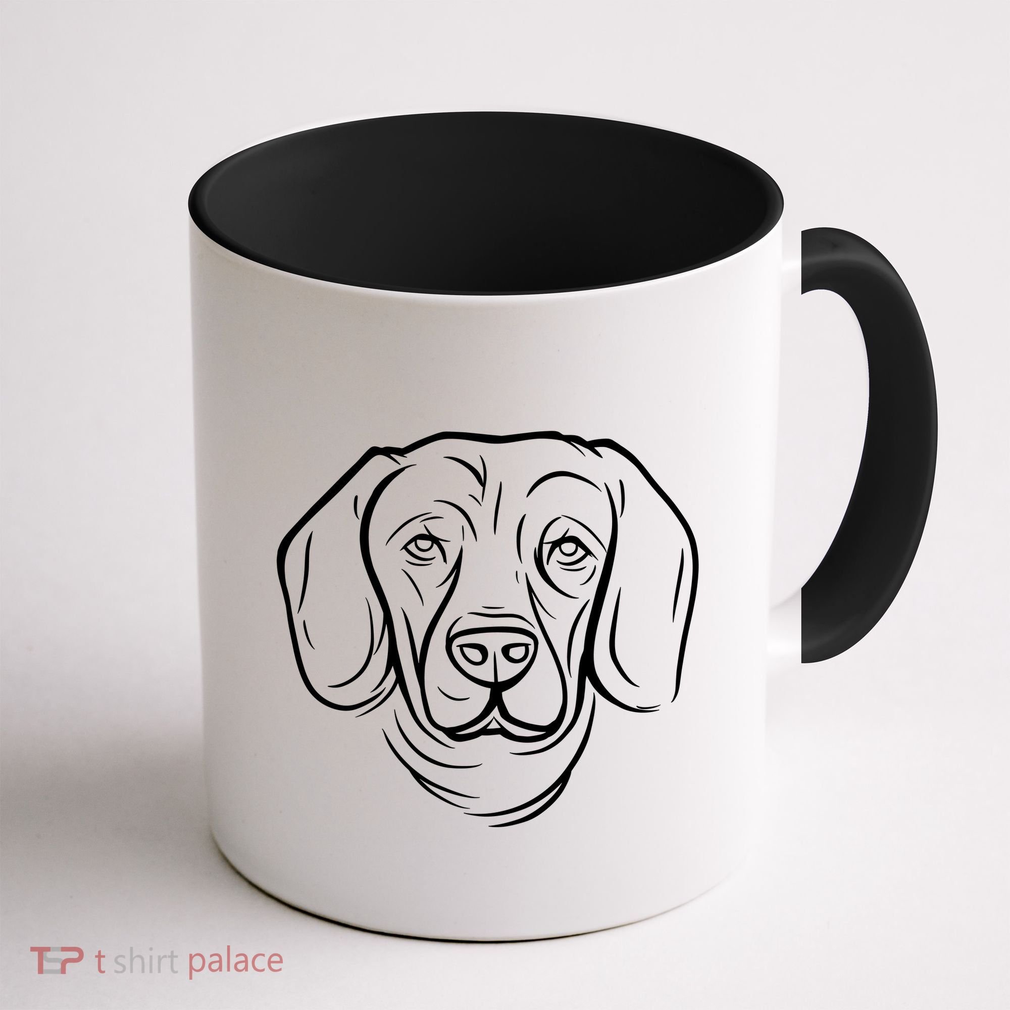 Dog Face Outlined Coffee Mug