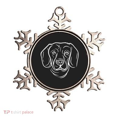 Dog Face Outlined Ornament