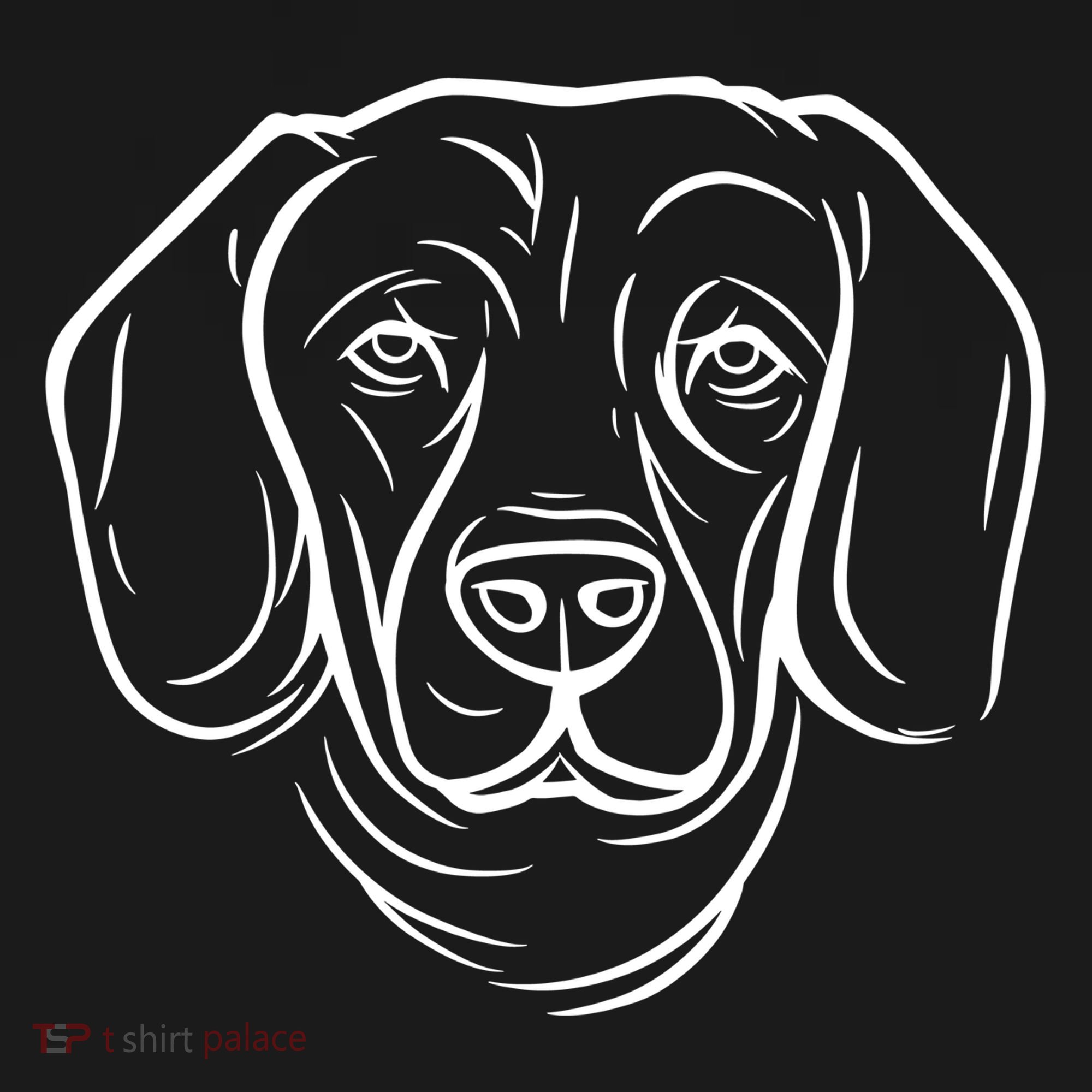 Dog Face Outlined Ornament
