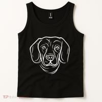 Dog Face Outlined Tank Top thumb 2