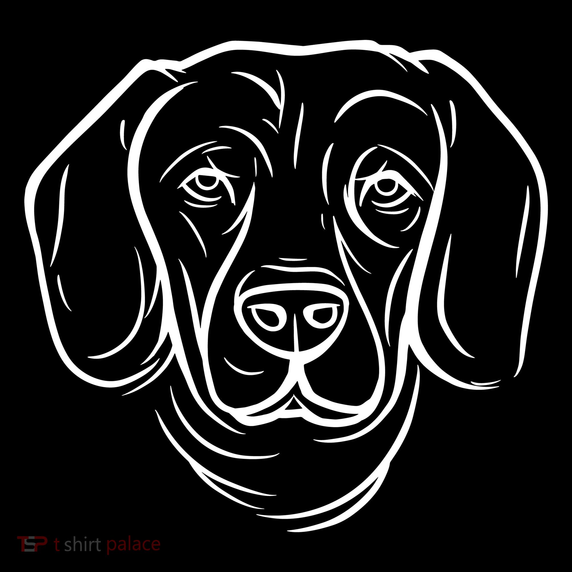 Dog Face Outlined Kids Hoodie