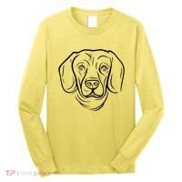 Dog Face Outlined Long Sleeve Shirt thumb 0