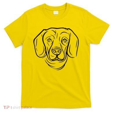 Dog Face Outlined T-Shirt