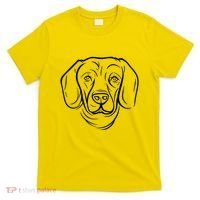 Dog Face Outlined T-Shirt thumb 0