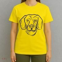 Dog Face Outlined T-Shirt thumb 4