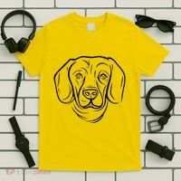 Dog Face Outlined T-Shirt thumb 5