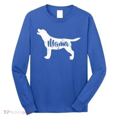 Dog Mama Mom Long Sleeve Shirt