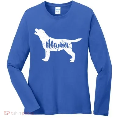 Dog Mama Mom Women's Long Sleeve Shirt