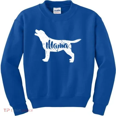 Dog Mama Mom Kids Sweatshirt