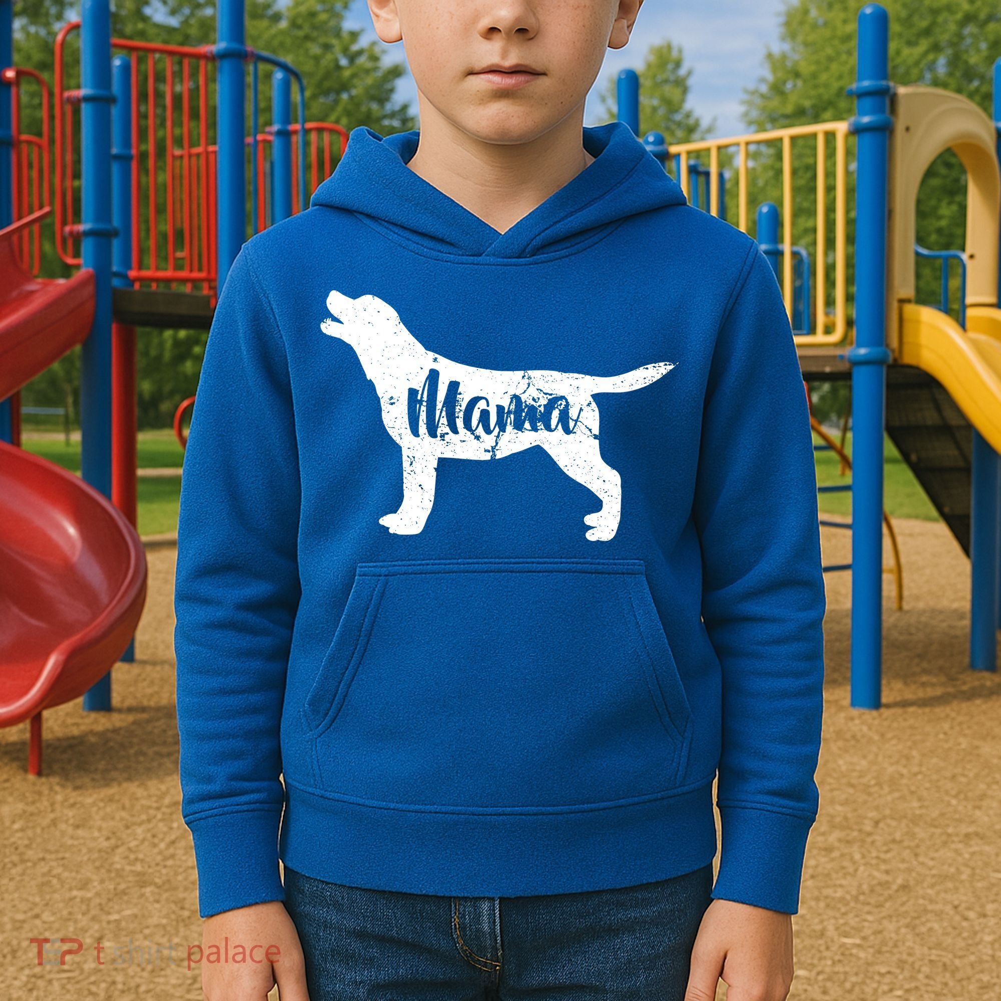 Dog Mama Mom Kids Hoodie