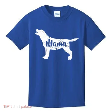 Dog Mama Mom Kids T-Shirt